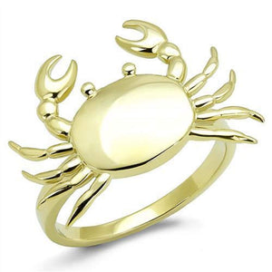WildKlass Stainless Steel Ring IP Gold Women-WildKlass Jewelry