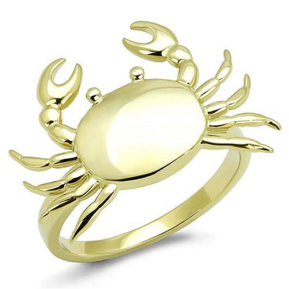 WildKlass Stainless Steel Ring IP Gold Women-WildKlass Jewelry