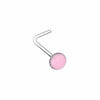 Illuminating Glow in the Dark Circle L-Shape & Stud Nose Ring-WildKlass Jewelry