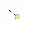 Illuminating Glow in the Dark Circle L-Shape & Stud Nose Ring-WildKlass Jewelry