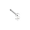 Golden & Rose Gold & Silver Dollar Money Sign L-Shape Nose Ring-WildKlass Jewelry