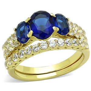 WildKlass Stainless Steel Ring IP Gold Women Synthetic Montana-WildKlass Jewelry