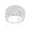WildKlass Channel Set Princess Cut Ring-WildKlass Jewelry