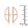 WildKlass 0.2ct CZ Rose Gold Delicate Parallel Ring-WildKlass Jewelry