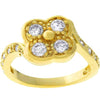 WildKlass Cubic Zirconia Clover Ring-WildKlass Jewelry