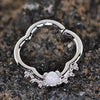316L Stainless Steel Jeweled Quatrefoil WildKlass Captive Bead Ring/Septum Ring-WildKlass Jewelry