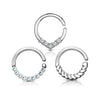 WILDKLASS 3 Pcs Assorted Hoops for Cartilage, Tragus, Septum, and More-WildKlass Jewelry