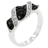 WildKlass Cubic Zirconia Swirl Ring-WildKlass Jewelry