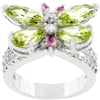 WildKlass Rhodium Plated Butterfly Cocktail Ring-WildKlass Jewelry