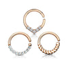 WILDKLASS 3 Pcs Assorted Hoops for Cartilage, Tragus, Septum, and More-WildKlass Jewelry