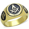 WildKlass Stainless Steel Ring IP Gold Men-WildKlass Jewelry