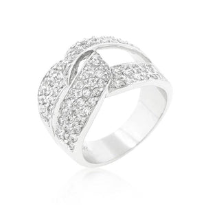 WildKlass Cubic Zirconia Knot Ring-WildKlass Jewelry