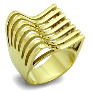 WildKlass Stainless Steel Ring IP Gold Women-WildKlass Jewelry