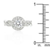 WildKlass Round Cut Halo Engagement Ring-WildKlass Jewelry