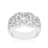 WildKlass Braided CZ Cocktail Ring-WildKlass Jewelry