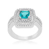 WildKlass Micro-Pave Aqua Vintage Ring-WildKlass Jewelry