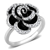WildKlass Stainless Steel Ring No Plating Women Top Grade Crystal Clear-WildKlass Jewelry