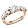 WildKlass Stainless Steel Ring IP Rose Gold Women AAA Grade CZ Clear-WildKlass Jewelry
