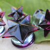 Purple Faceted Star Glass WildKlass Plug-WildKlass Jewelry