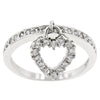 WildKlass Simple Heart Charm Ring-WildKlass Jewelry