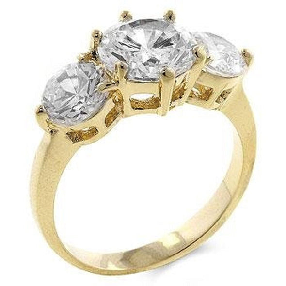 WildKlass 3-Stone Engagement Ring-WildKlass Jewelry