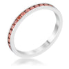 WildKlass 0.5ct Dark Champagne CZ Stainless Steel Eternity Band-WildKlass Jewelry