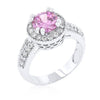 WildKlass Pink Halo Engagement Ring-WildKlass Jewelry