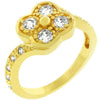 WildKlass Cubic Zirconia Clover Ring-WildKlass Jewelry