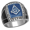 WildKlass Stainless Steel Ring High Polished (no Plating) Men Top Grade Crystal Clear-WildKlass Jewelry