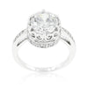 WildKlass Royal Crest Filigree Cubic Zirconia Ring-WildKlass Jewelry