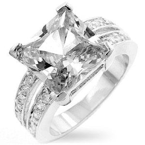 WildKlass White Princess Engagement Ring-WildKlass Jewelry