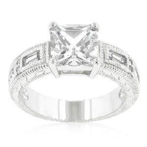 WildKlass Clear Cubic Zirconia 5-Stone Ring-WildKlass Jewelry