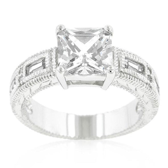 WildKlass Clear Cubic Zirconia 5-Stone Ring-WildKlass Jewelry