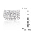 WildKlass Channel Set Princess Cut Ring-WildKlass Jewelry