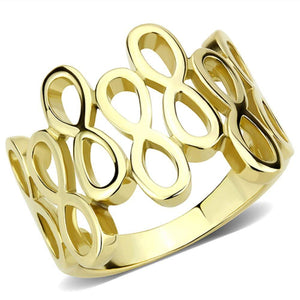 WildKlass Stainless Steel Ring IP Gold Women-WildKlass Jewelry