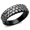 WildKlass Stainless Steel Ring IP Women AAA Grade CZ Clear-WildKlass Jewelry
