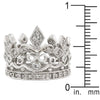WildKlass Cubic Zirconia Crown Eternity Ring-WildKlass Jewelry