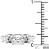 WildKlass 5-Stone Anniversary Ring in Rhodium Plated-WildKlass Jewelry