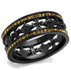 WildKlass Stainless Steel Ring IP Women Top Grade Crystal Topaz-WildKlass Jewelry