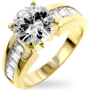 WildKlass Love Golden Engagement Ring-WildKlass Jewelry
