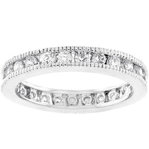 WildKlass Classic Milgrain Eternity Band-WildKlass Jewelry