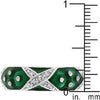 WildKlass Marbled Forest Green Enamel Ring-WildKlass Jewelry