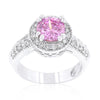 WildKlass Pink Halo Engagement Ring-WildKlass Jewelry