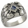 WildKlass Stainless Steel Mason Ring High Polished Men-WildKlass Jewelry