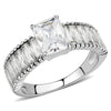 WildKlass Stainless Steel Ring No Plating Women AAA Grade CZ Clear-WildKlass Jewelry
