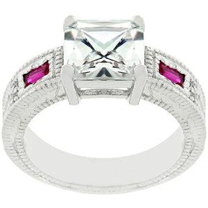 WildKlass Prima Donna Ruby Red Cubic Zirconia Ring-WildKlass Jewelry