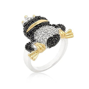 WildKlass Cubic Zirconia Frog Prince Ring-WildKlass Jewelry