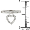 WildKlass Simple Heart Charm Ring-WildKlass Jewelry