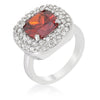 WildKlass Micropave Red Bridal Cocktail Ring-WildKlass Jewelry