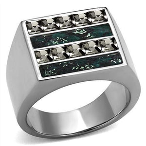 WildKlass Stainless Steel Ring High Polished Men Leather Assorted-WildKlass Jewelry